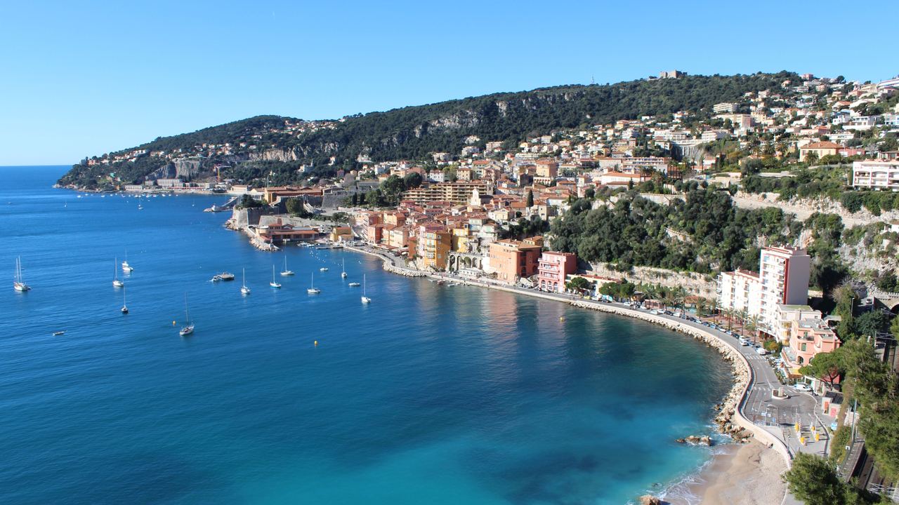 The bay of Villefranche-sur-Mer on the Côte d'Azur
